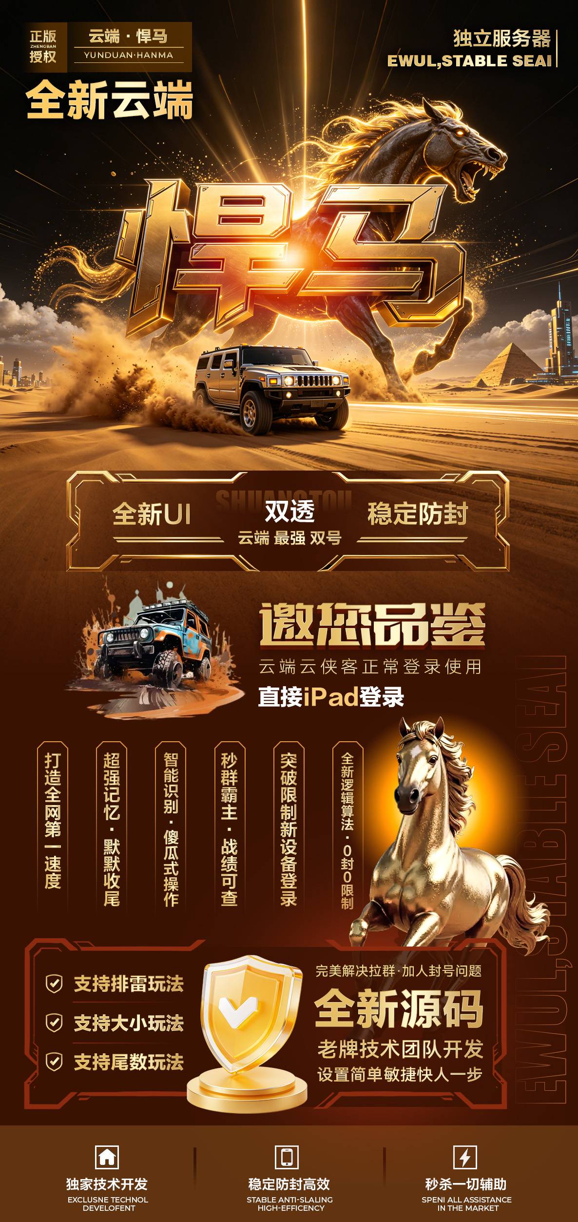 微信双号收尾软件云端悍马正版点数1500-3000点授权